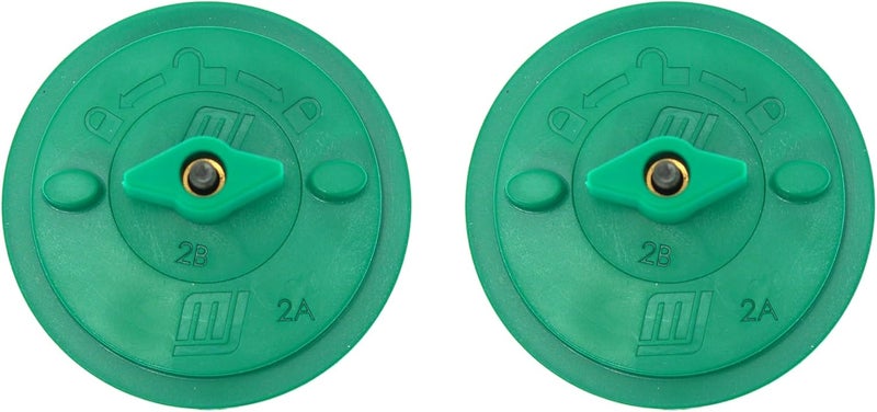 MICRO JIG Matchfit Ring Clamps (2-Pack) - Twist-to-Tighten Cam-Action Clamps for Dovetail Track System - Low Profile, Secure Workholding for Woodworking, CNC, Router, and more, CN-P2K2 - Image 1